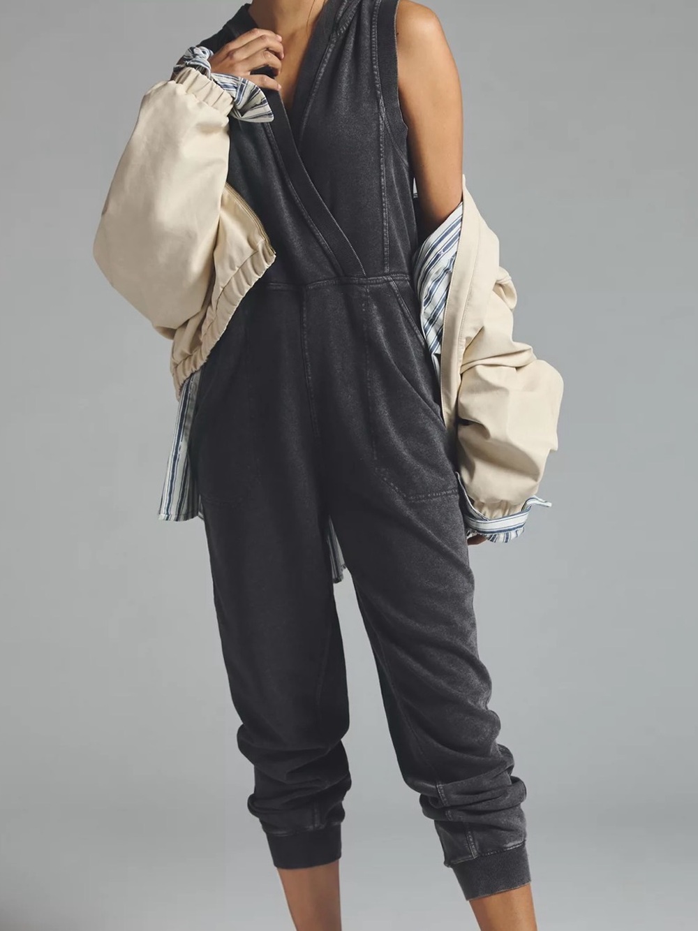 Daily Practice by Anthropologie Hooded Jumpsuit